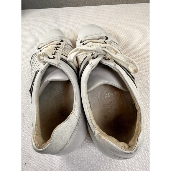 Versace Collection White Low Top Leather‎ Sneakers size 10 main image 9